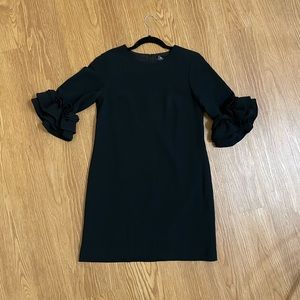 NWOT Club Monaco black dress ruffled sleeve